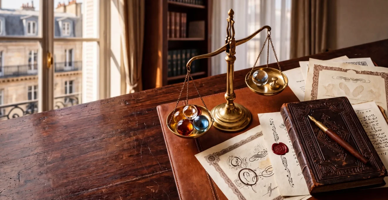 Calcul de l'actif successoral avec documents d'assurance décès et outils de notaire