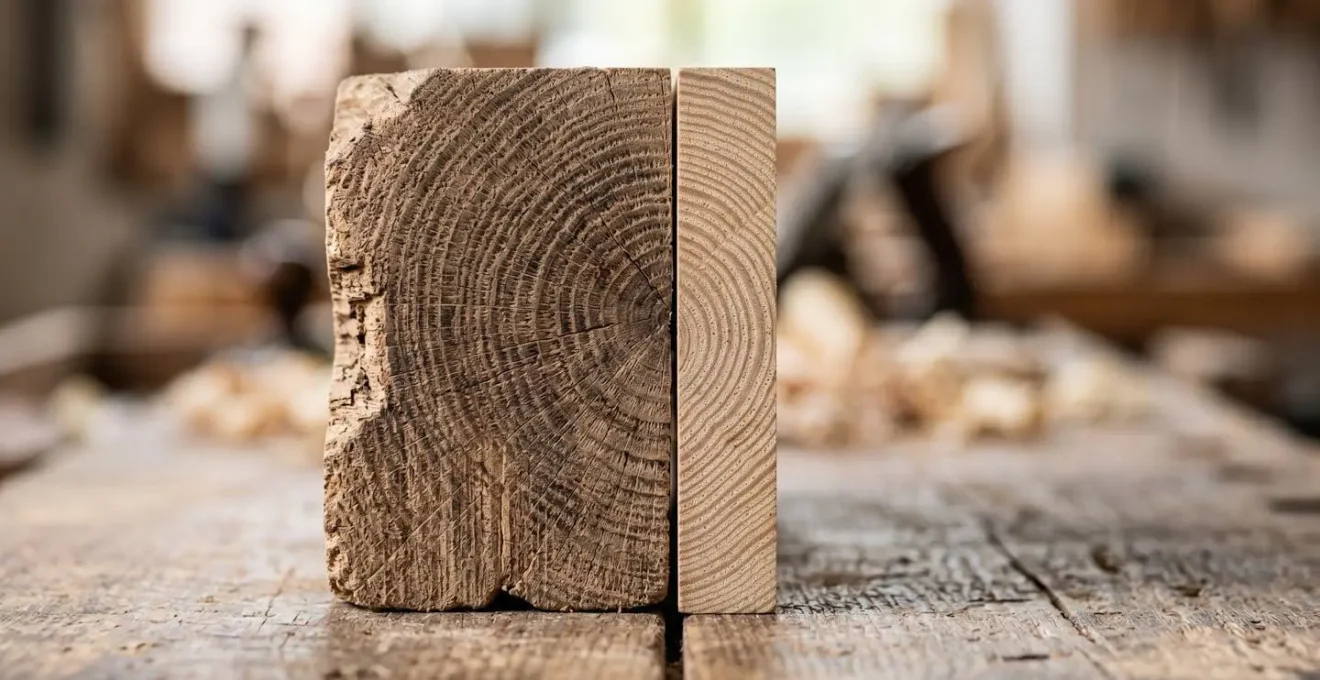 Comparaison visuelle des épaisseurs de bois pour cercueils selon les normes