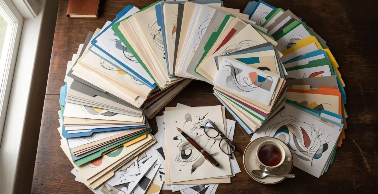 Bureau organisé avec documents administratifs triés et classés