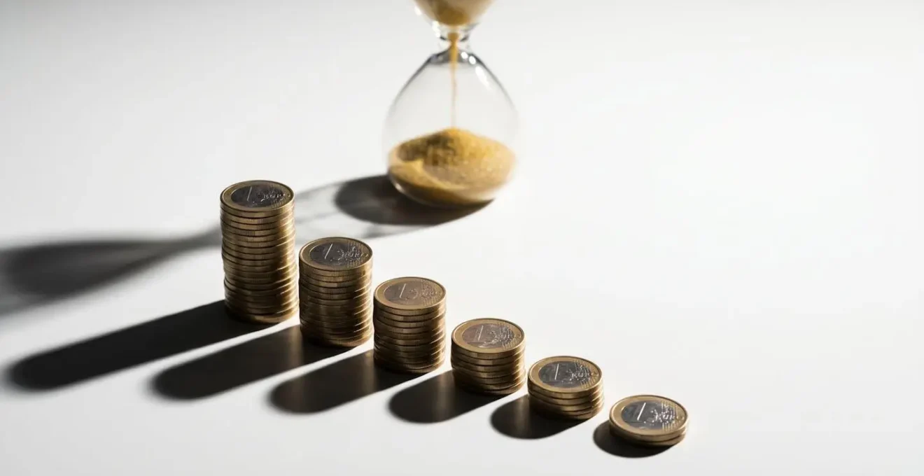 Graphique visuel montrant l'érosion progressive d'un capital obsèques face à l'inflation sur 20 ans