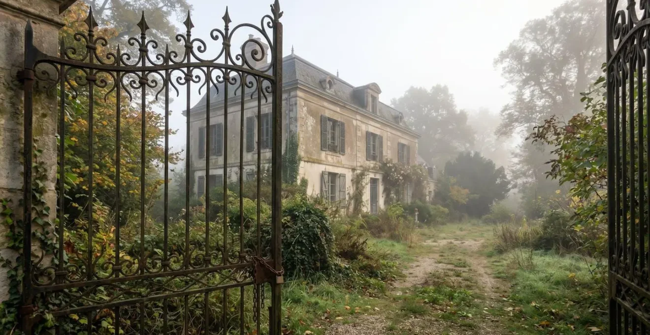Maison familiale figée dans le temps représentant l'illiquidité forcée du patrimoine immobilier